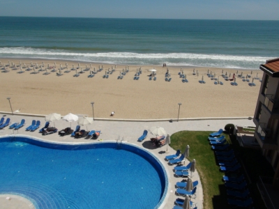 Obzor Beach Resort - Ferie lejlighed med 1 soverum - i første række til Sortehavet i Obzor - Frontal havudsigt