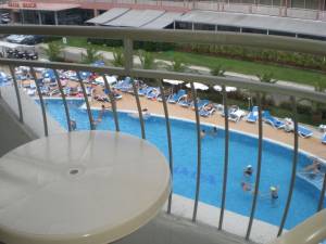 Hotel lejlighed i Grenada - Udsigt til swimming poolen